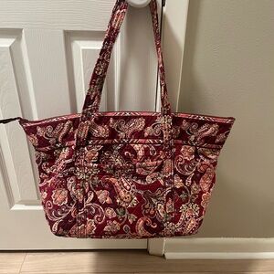 Vera Bradley Quilted Paisley Tote Bag